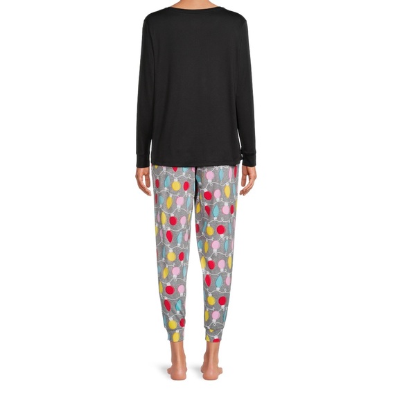 NWT Secret Treasures “lighten up” 2pc Women's Long Sleeve & Jogger pajama Set - Picture 2 of 4